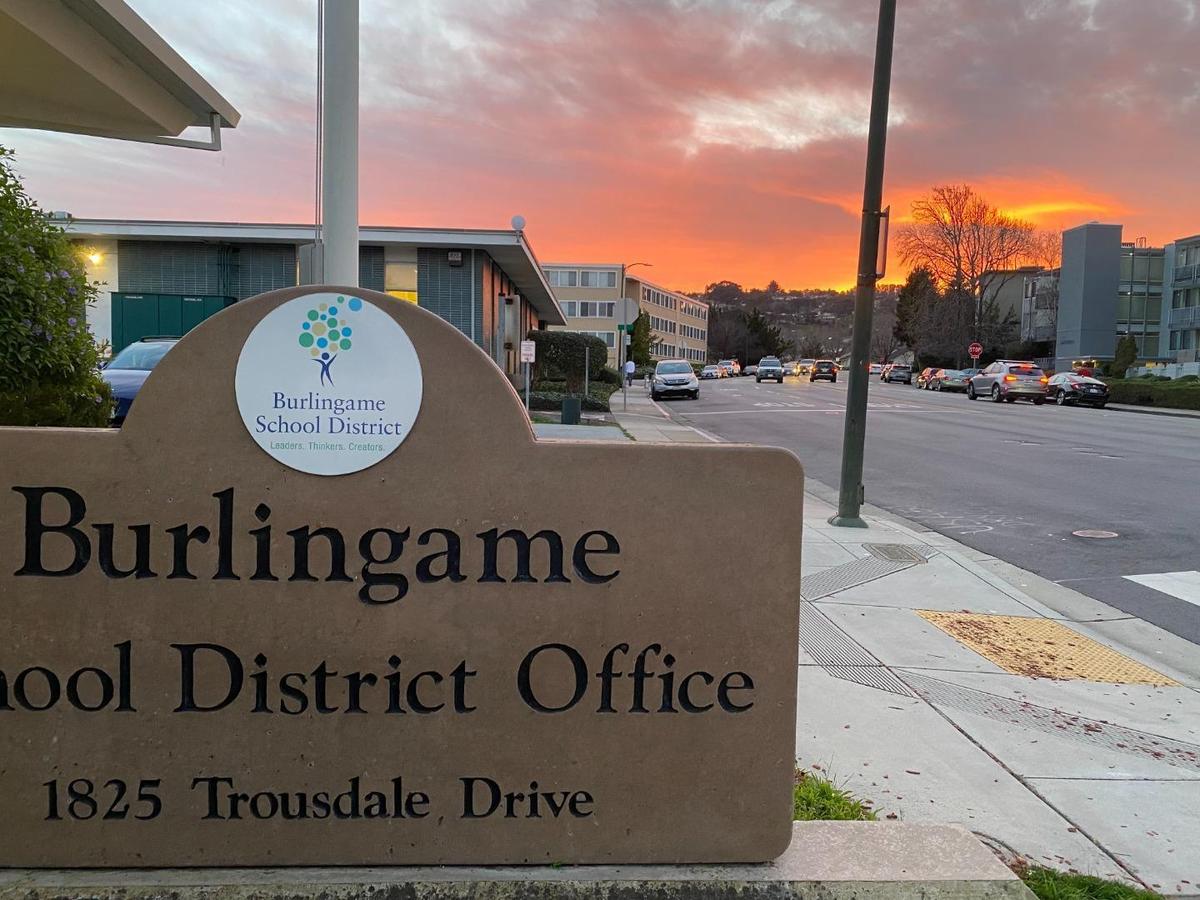 burlingame school district sign 