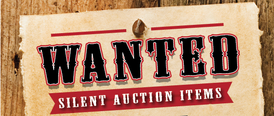 western themed silent auction banner
