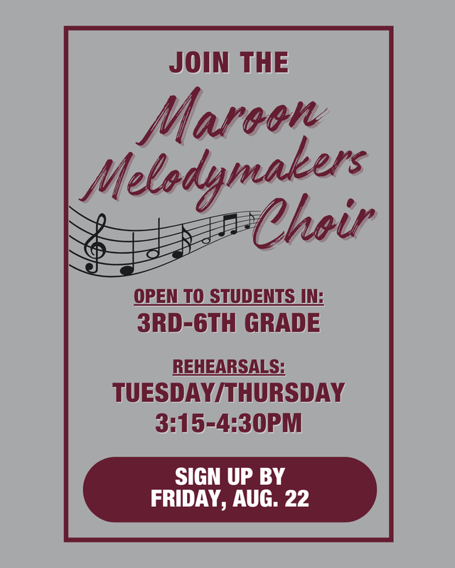 Maroon Melodymakers Sign Up