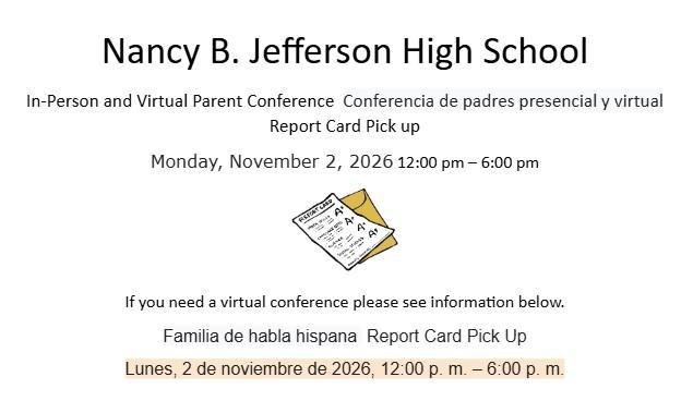 1st Quarter Report Card Pick-Up