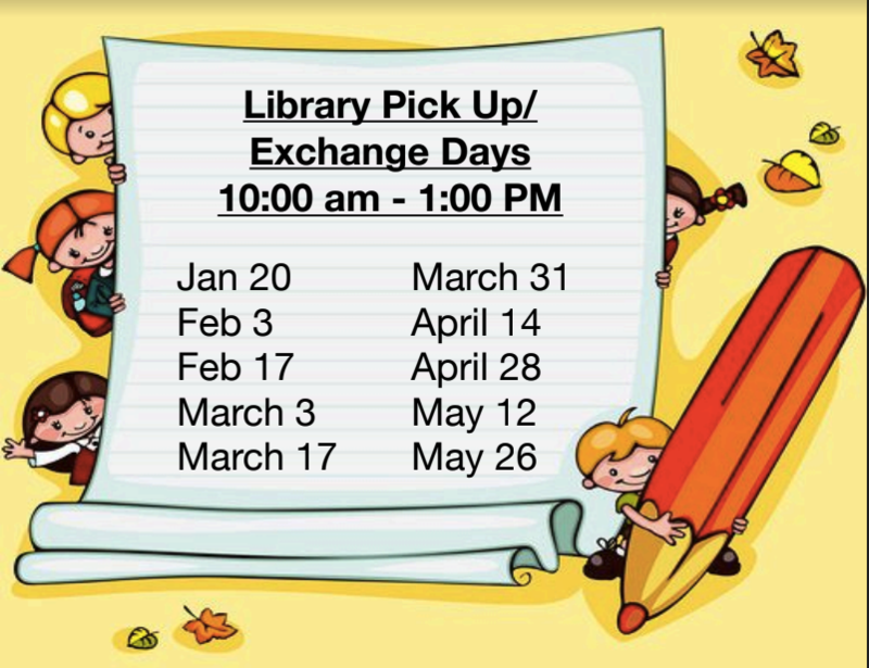 Library Pick Up/Exchange Days Thumbnail Image