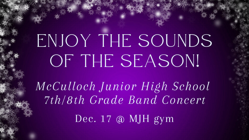 promo graphic - MJH band concert 12/17/25