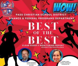 At last night's board meeting, Dr. Evers announced that our district received notification from MDE that we met compliance regulations for our ESSER II federal funds.