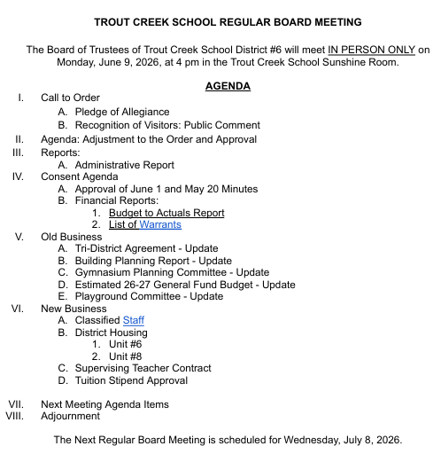 Board Meeting Featured Photo