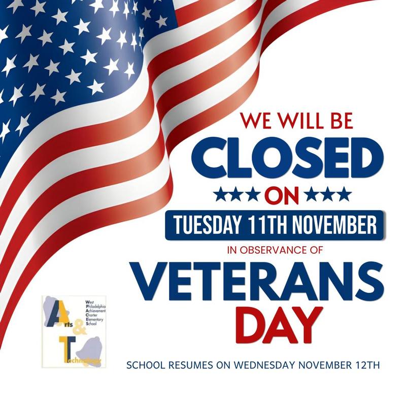 🎖️ School Closed for Veterans Day 🎖️ Featured Photo