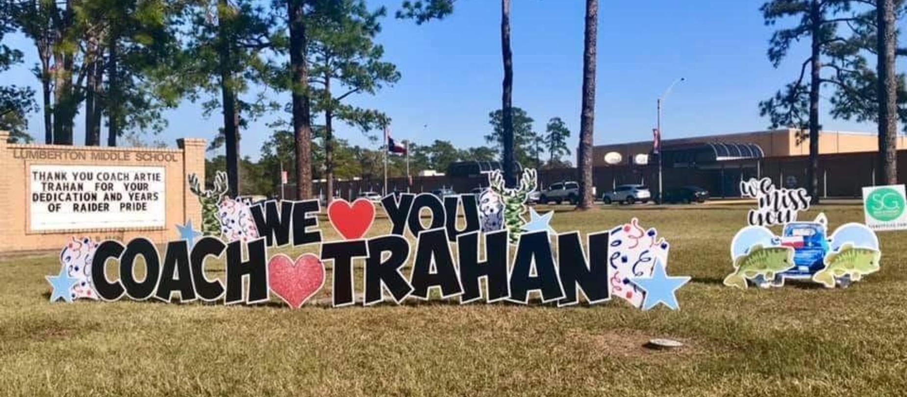 We will miss you Coach Trahan!