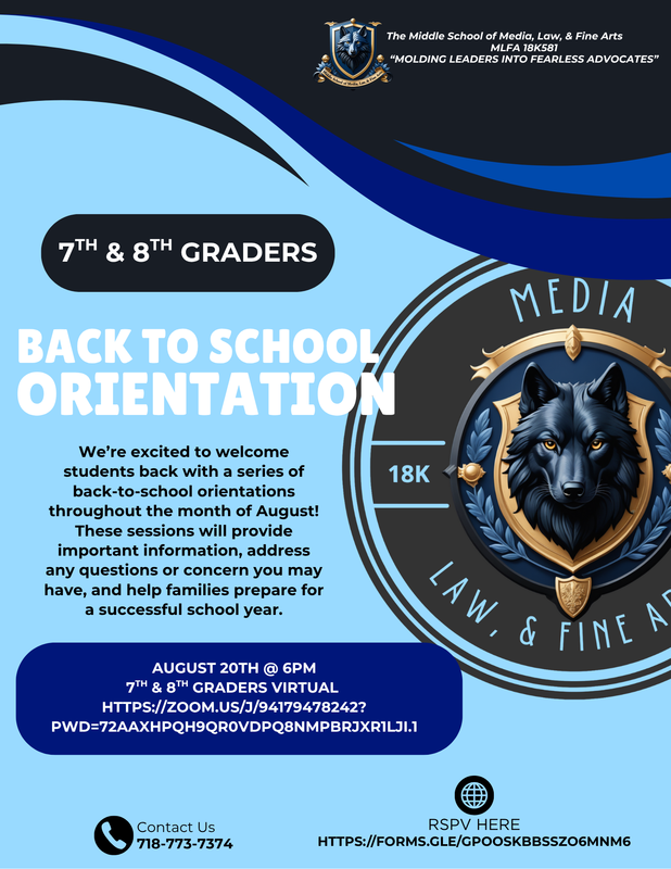 7th & 8th GRADE BACK-TO-SCHOOL ORIENTATION Featured Photo