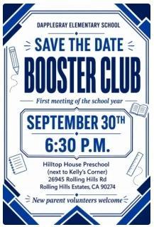 Booster Club Meeting