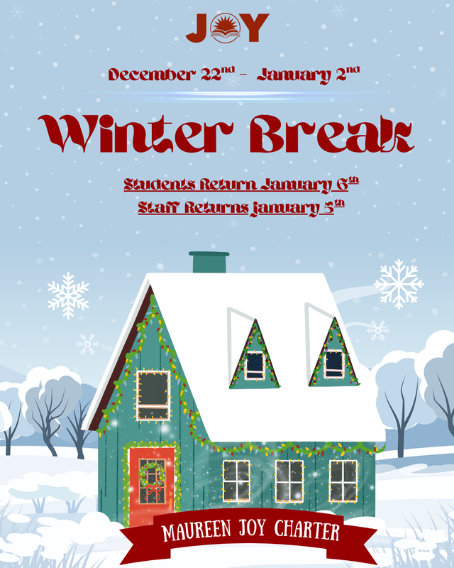 Winter break announcement flyer