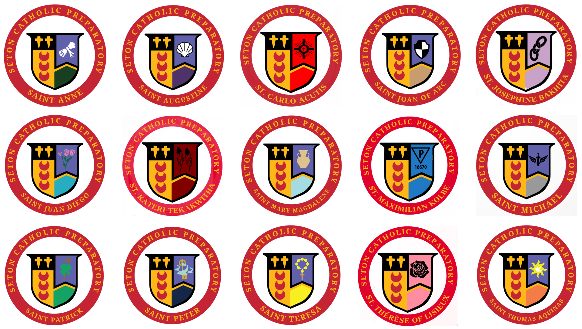 Houses crests