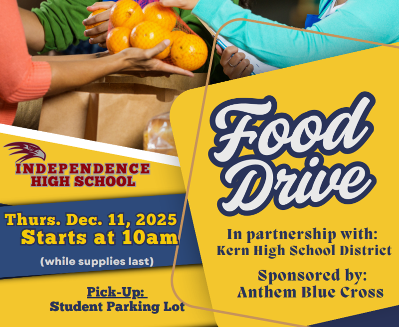 Food drive at IHS