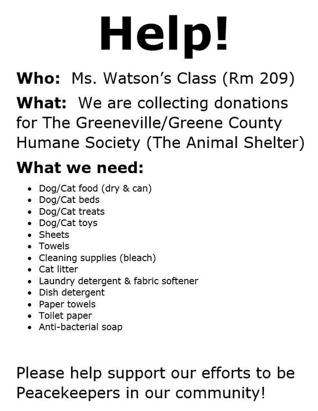 Mrs. Watson's class needs your help! Featured Photo