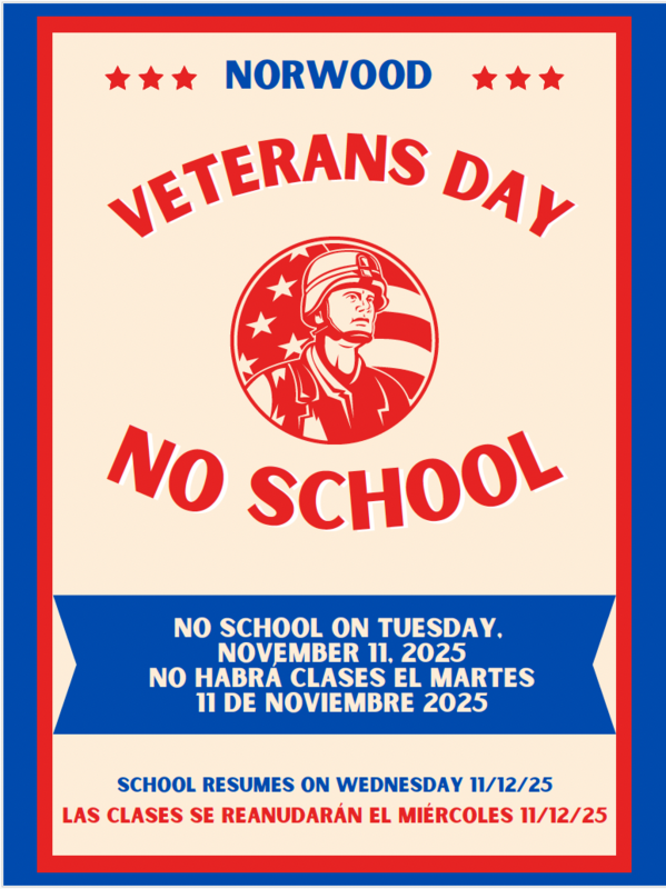 Veterans Day on 11/11/25/Día de los veteranos el 11/11/25