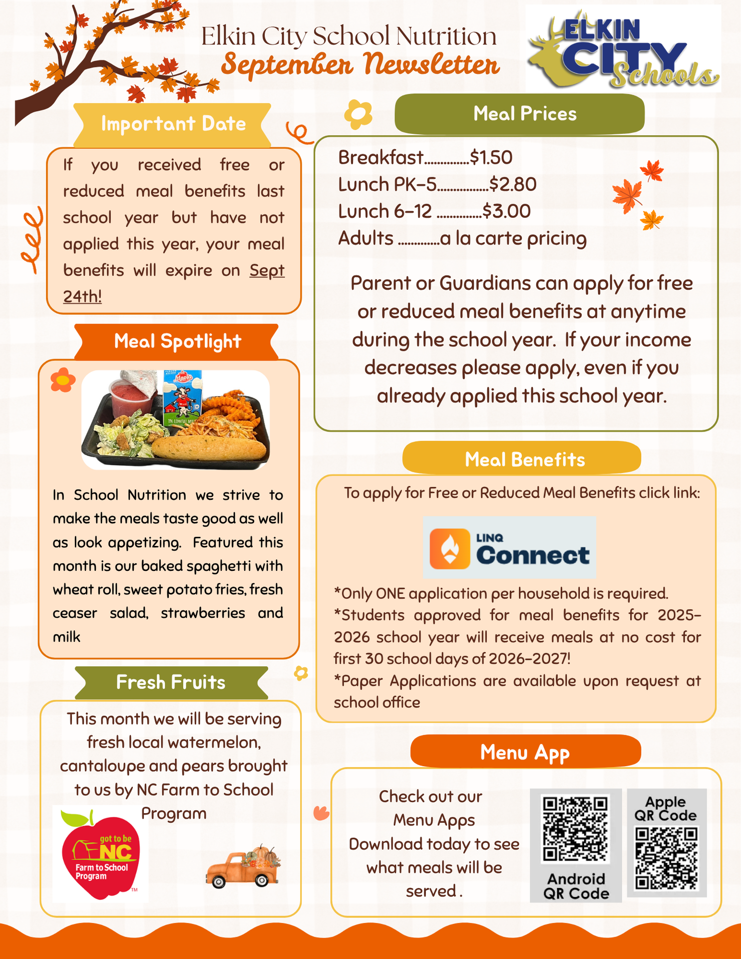 2026-2027 - September School Nutrition Newsletter - English