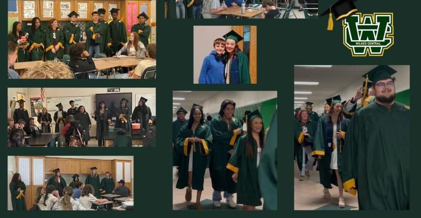Collage of graduates celebrating at Wylie Central, showcasing classes and events.