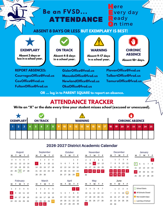 Attendance tracker 2026-2027