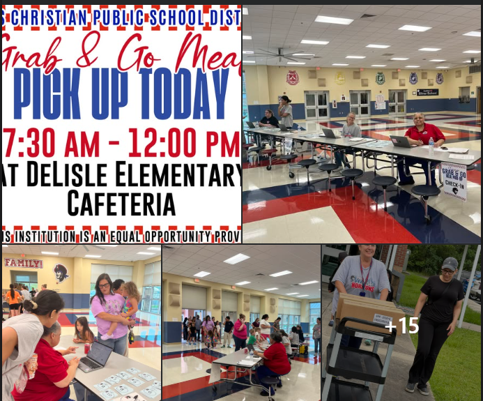 Our first day of Grab & Go Pick-Up has been awesome! There are still about 500 boxes remaining so make your way to DeLisle Elementary before 12:00 to get yours today!