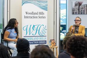 Chabon speaks with students