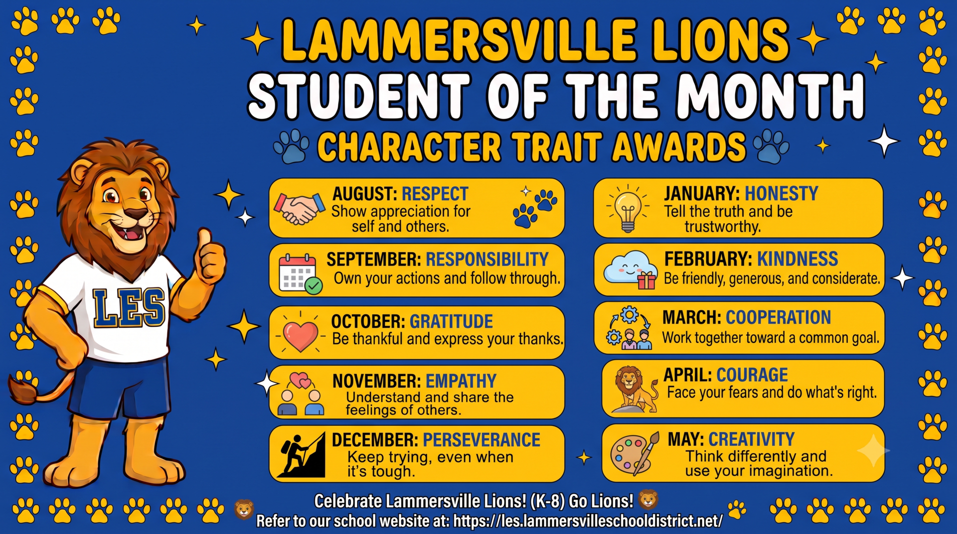 LES Character Trait Flyer