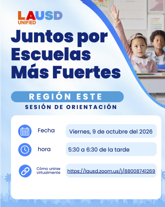 10/9 5:30-6:30PM (Zoom): Juntos por Escuelas Más Fuertes Sesion de Orientacion/Stronger Schools Together Orientation Session Featured Photo
