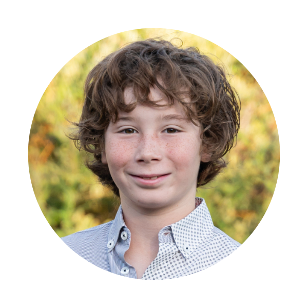 Center School student boy, outside. 
