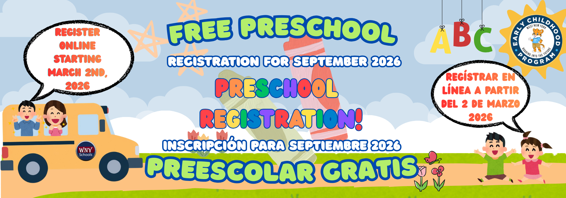 Registration for September 2026