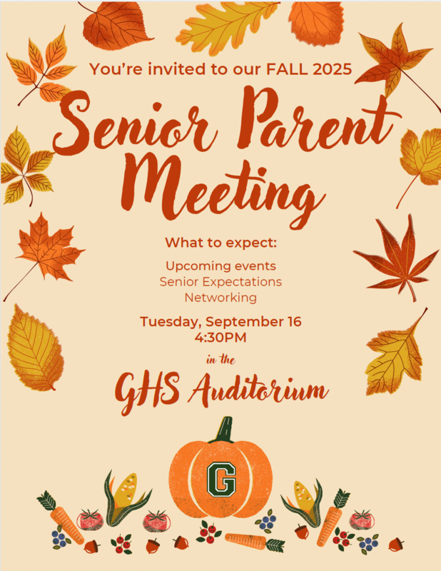 9/16 - Senior Parent Meeting Featured Photo