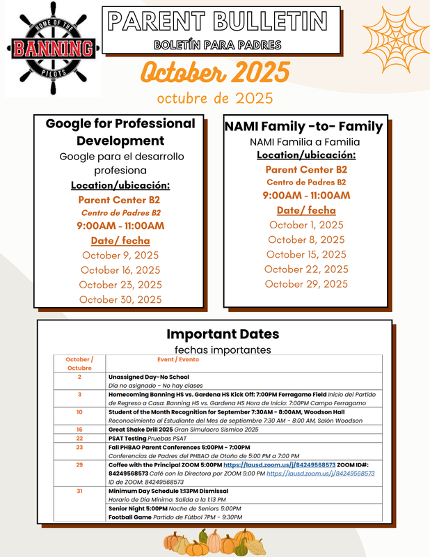 Parent Bulletin - October 2025 Featured Photo