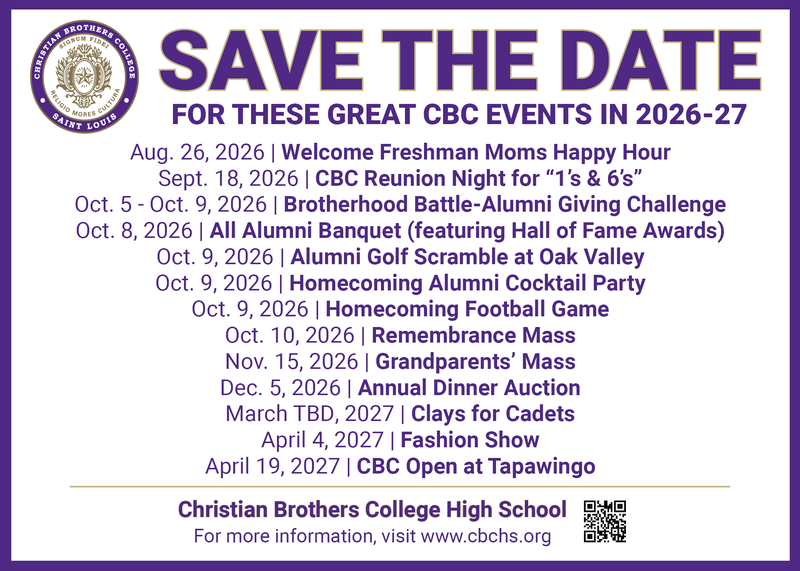 CBC events for 2026-27 school year