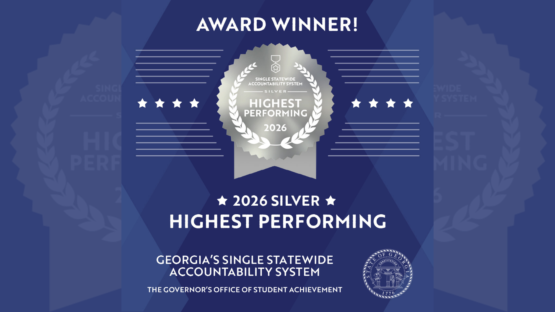 Award certificate featuring 'Award Winner!' and '2026 Silver Highest Performing'.