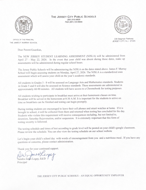 NJSLA Parent Letter Featured Photo