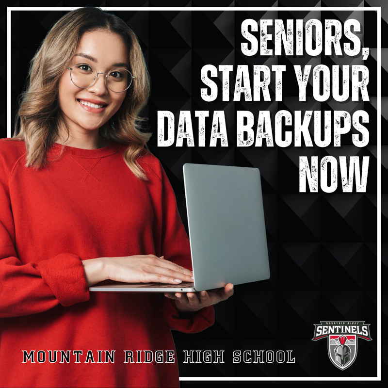 Reminder to back up your personal data now before turn in day