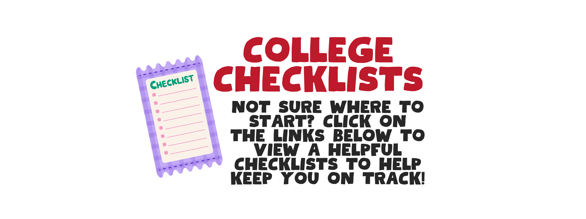 college checklists