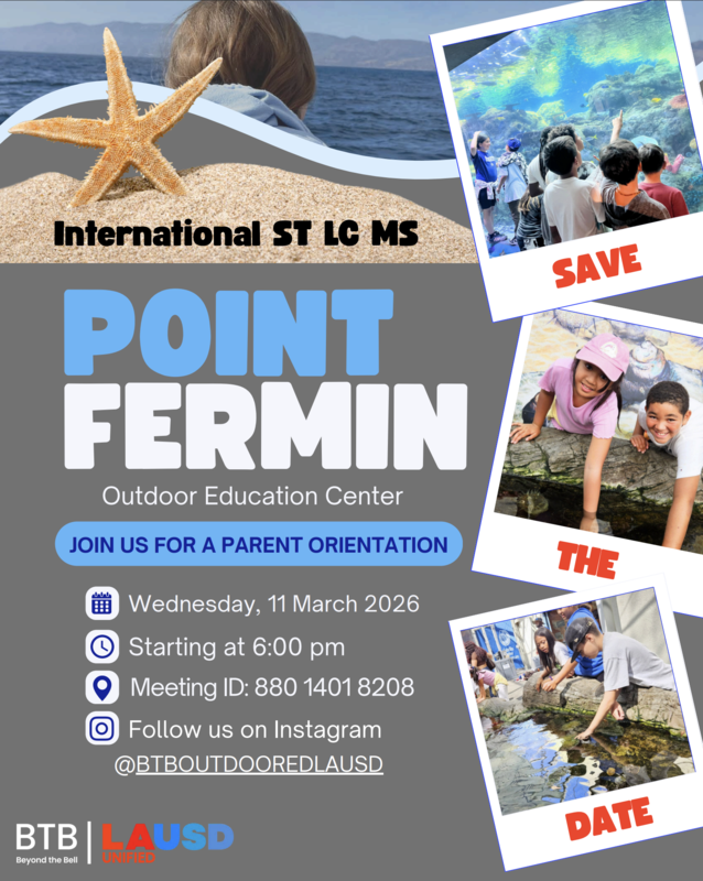Point Fermin Parent Meeting