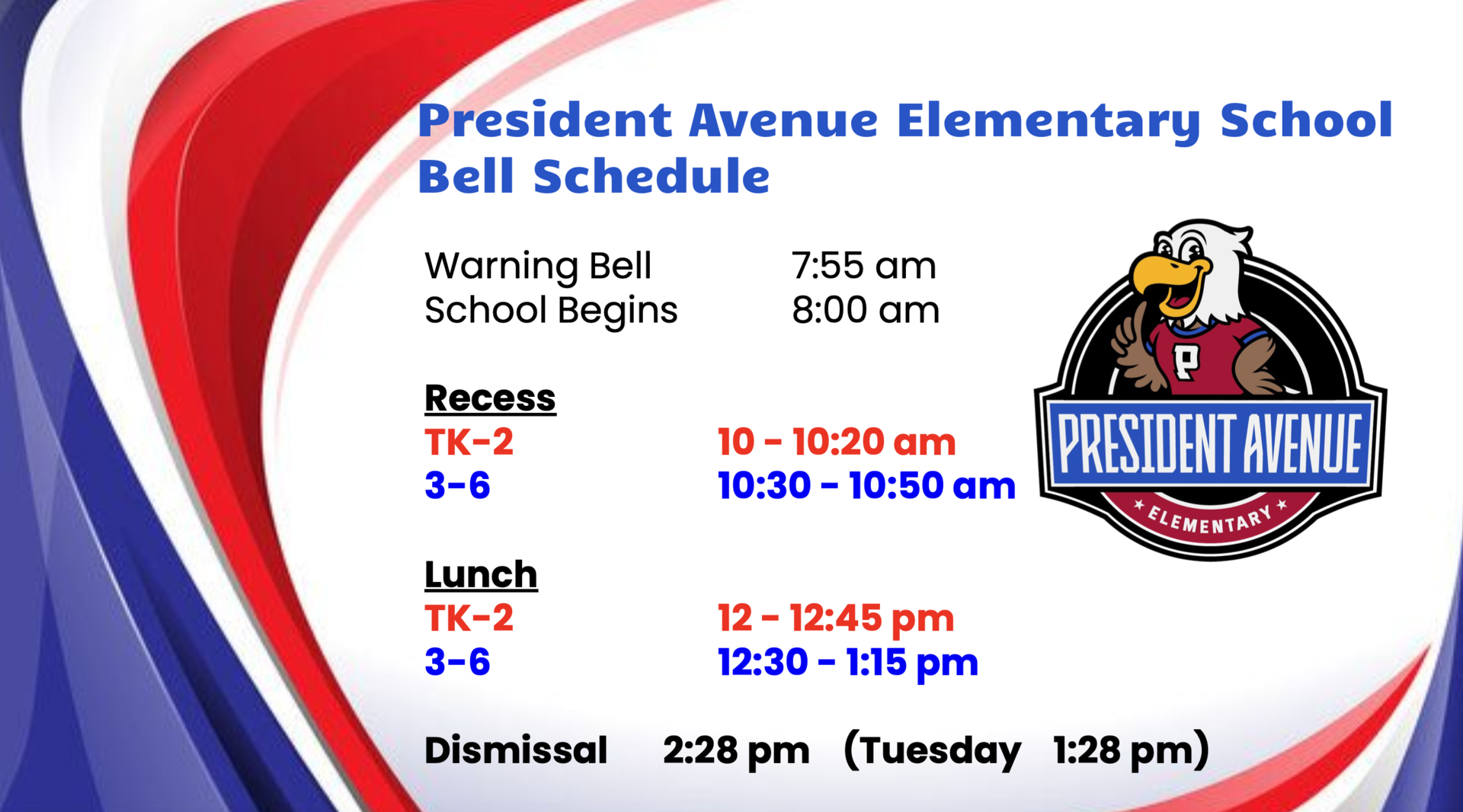 bell schedule