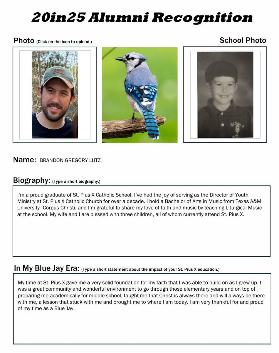 Brandon Lutz Alumni Info
