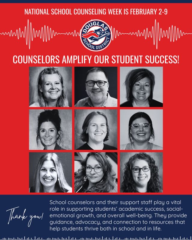 Celebrating our Douglas Counselor Staff : Feb. 2-9