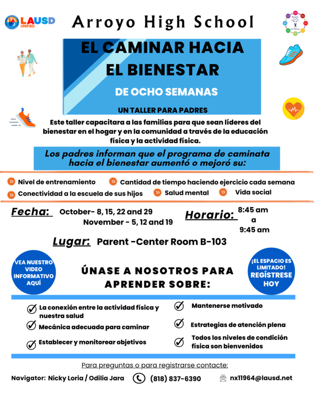 Acompáñenos en los talleres para padres Caminar Hacia el Bienestar