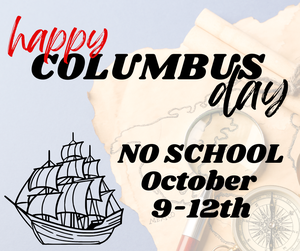 No School Oct 9-12