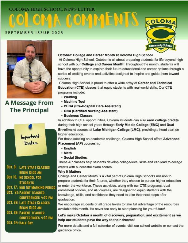 Cover page of September 2025 Newsletter