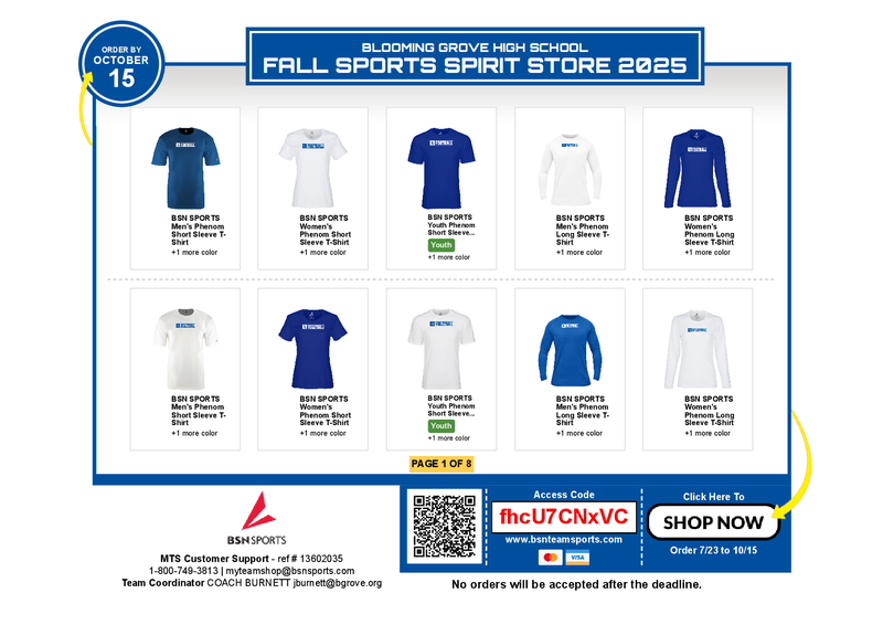 Fall Sports Spirit Store Thumbnail Image