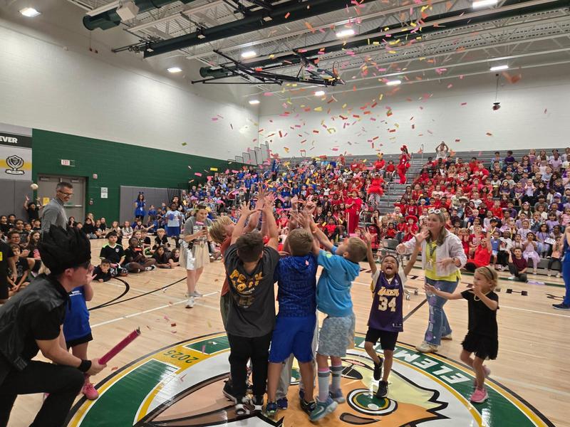 Image of students at pack celebration.