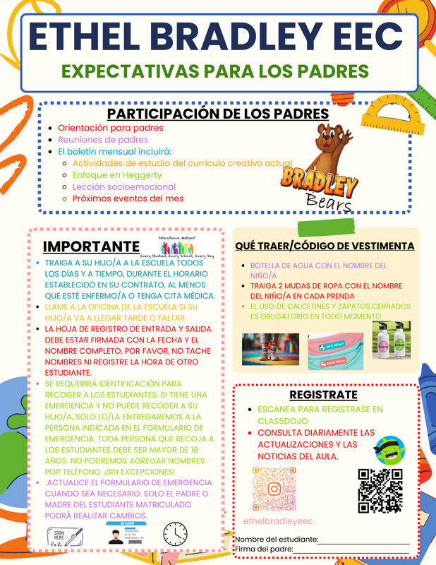 Folleto de Expectativas para el Padre