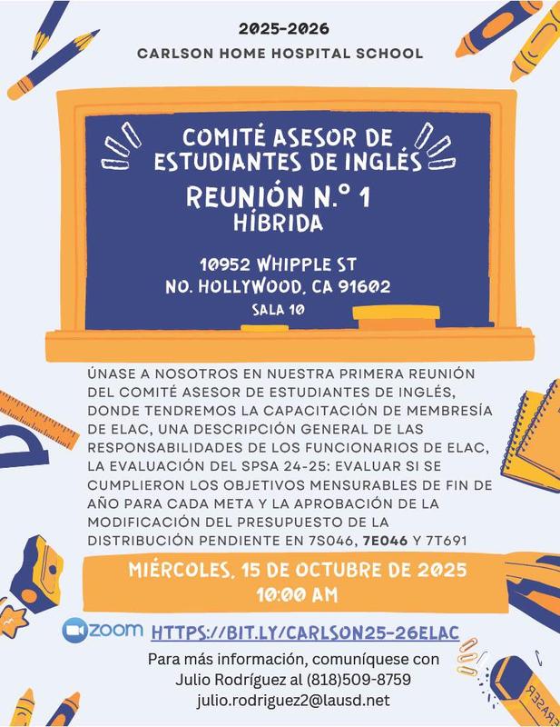 ELAC spanish flyer