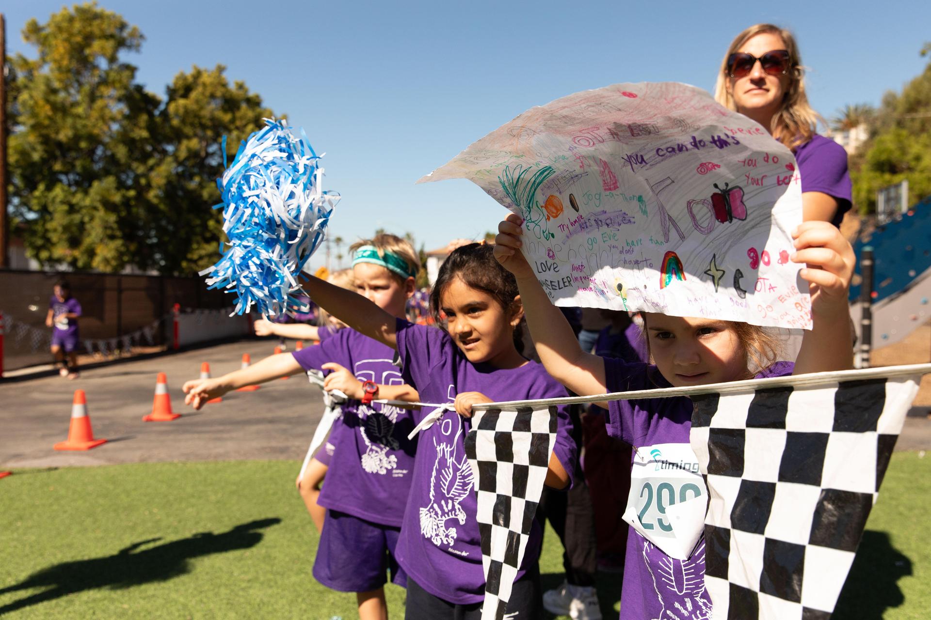 OTA Jogathon Student Cheer Squad