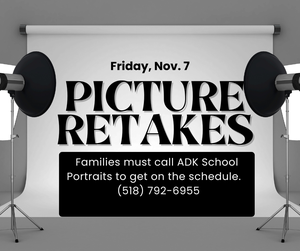 Picture Retake Day on Friday, November 7th.