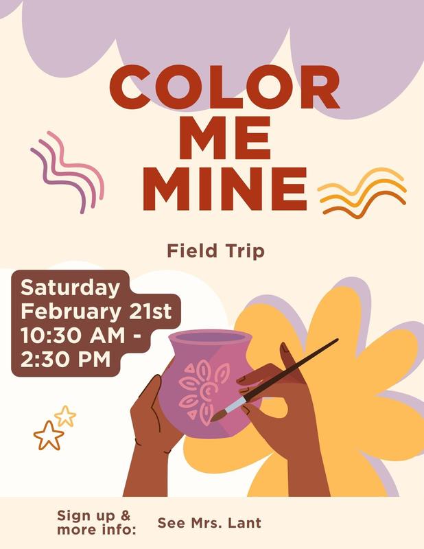 Field Trip Flyer for Color Me Mine
