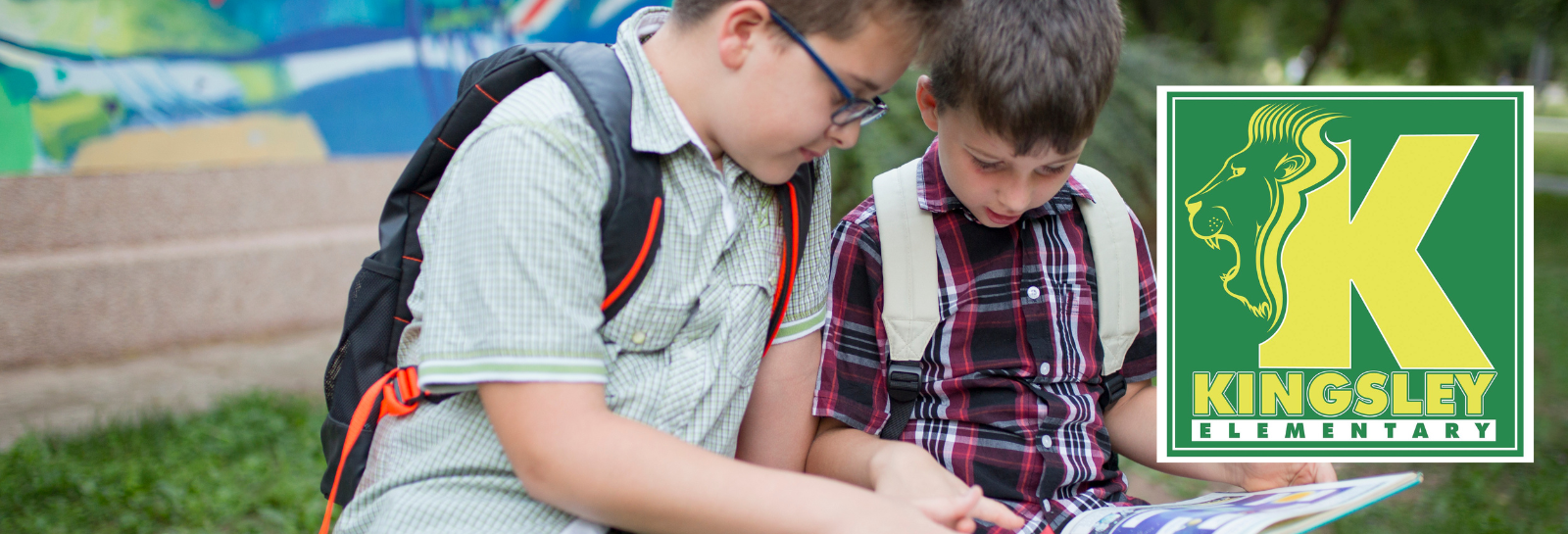 Shuffle banner for homepage- students in school