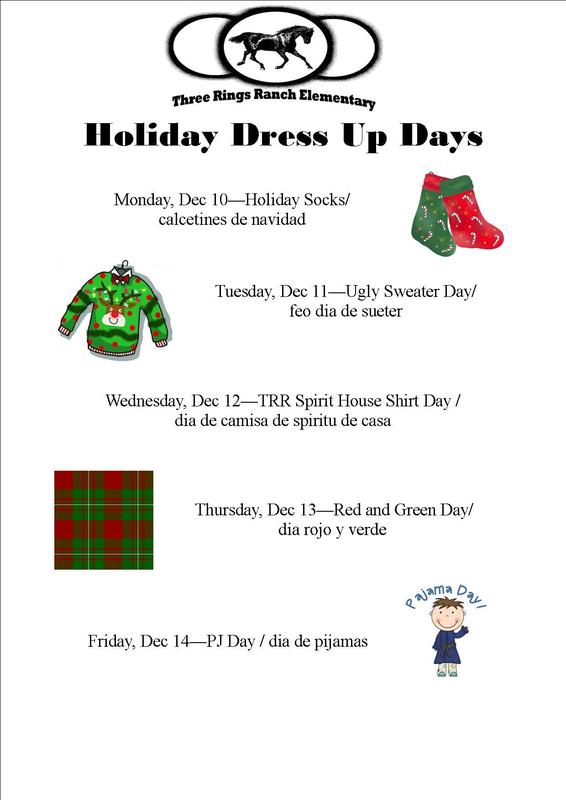 Holiday Dress Up Days