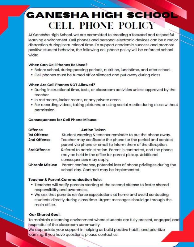 GHS_Cell Phone Policy